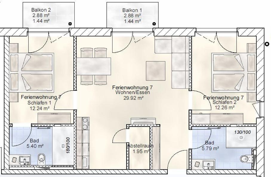 Sporthotel Neuruppin - Apartmenthaus Mit Ferienwohnungen Eksteriør billede